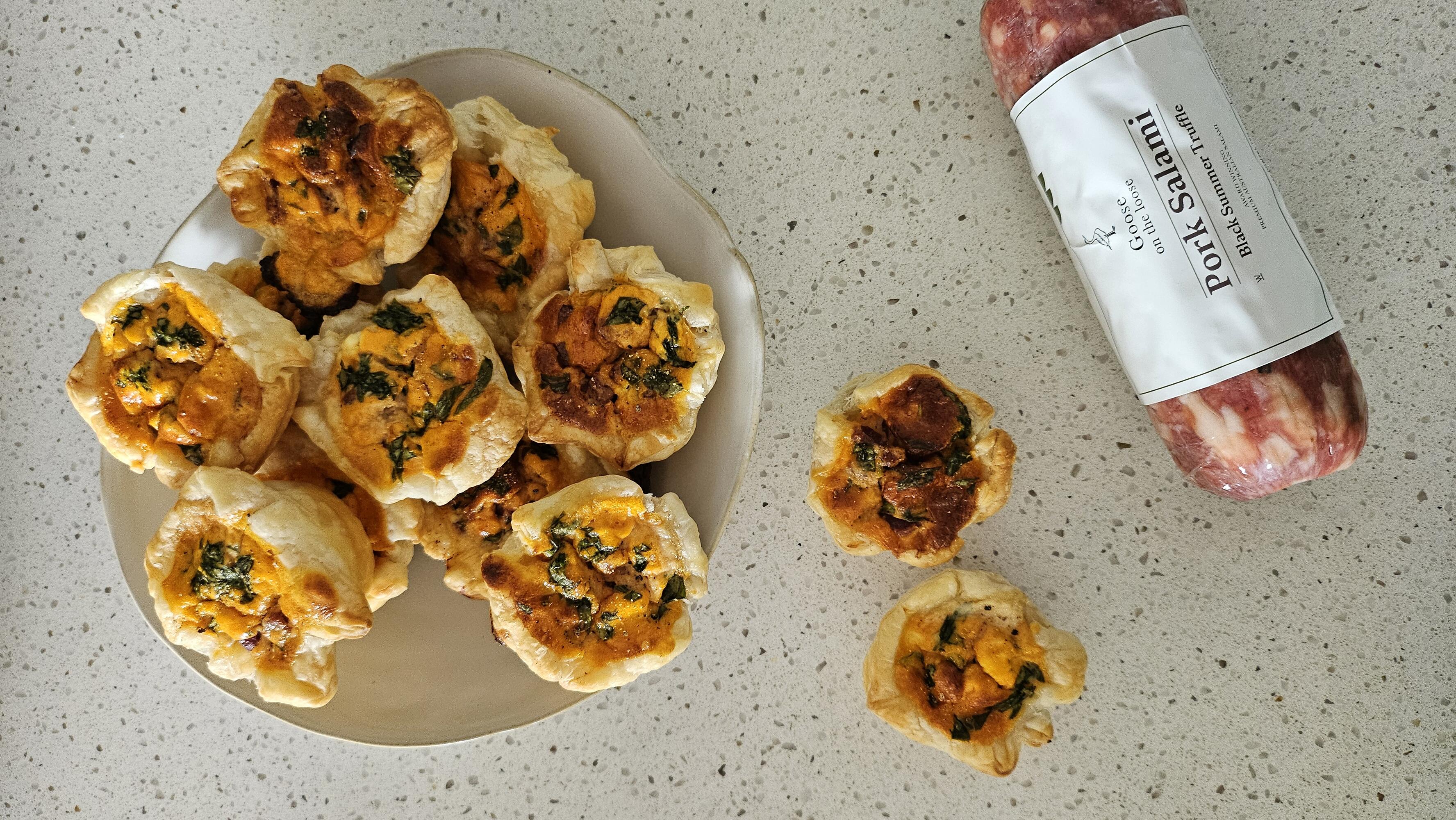 Salami Tartlets
