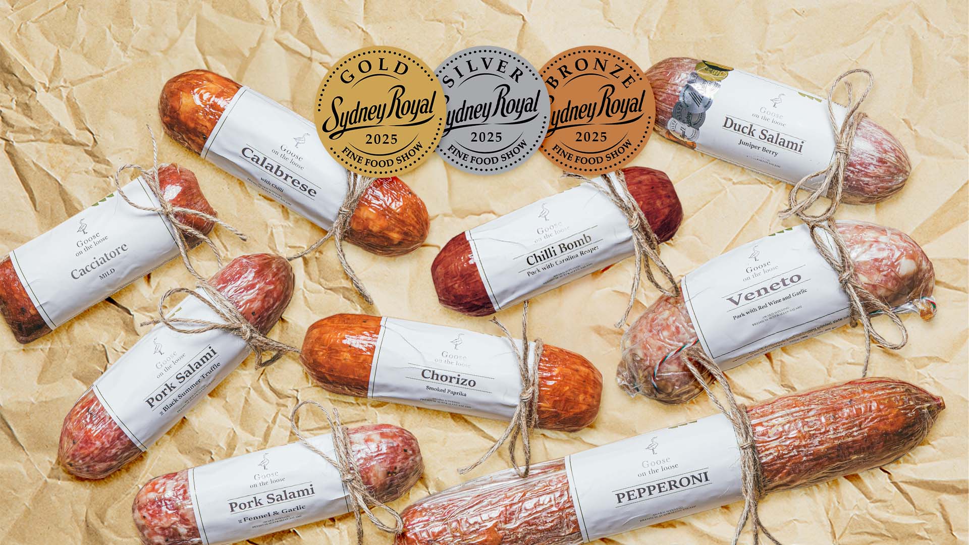 Goose on the Loose Salami Wins at the 2025 Sydney Royal Fine Food Awards
