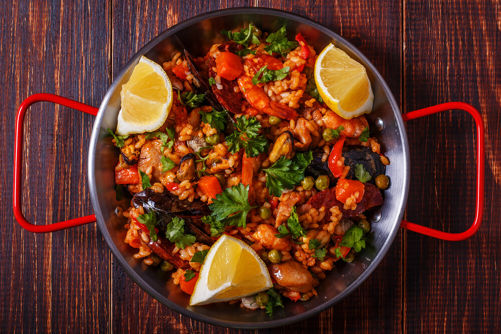 Chicken, Chorizo and Seafood Paella