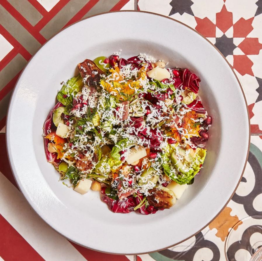 Chopped Salad with Salami