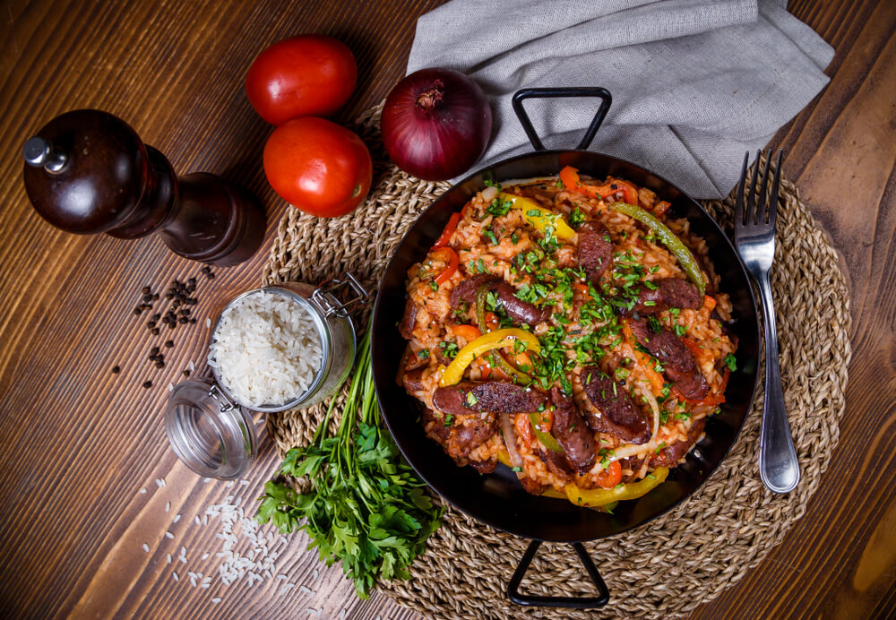 Chorizo Zing Tea Risotto