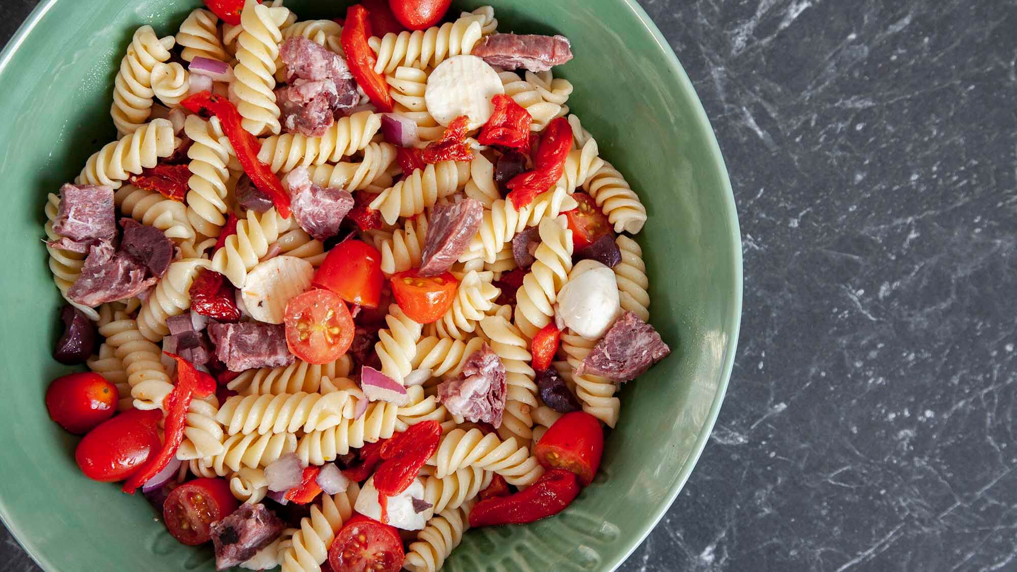 Goose on the Loose Salami and Pasta Salad