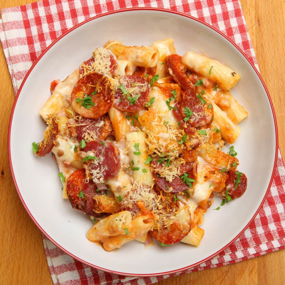 Pepperoni Pasta Bake